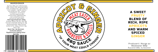 Meat Eater Apricot & Ginger BBQ Saus 330ml